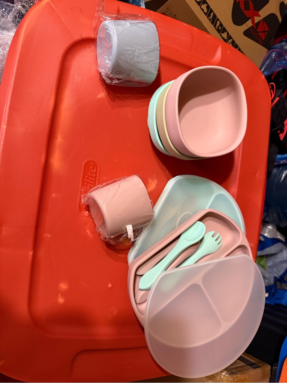 Silicone infant feeding